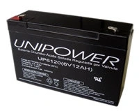 Bateria Unipower Up6120 6v 12ah Skd F187 Nao Automotiva