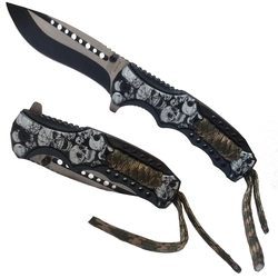 Canivete Tático Clip Cordel Caveira (MK-06-1290)