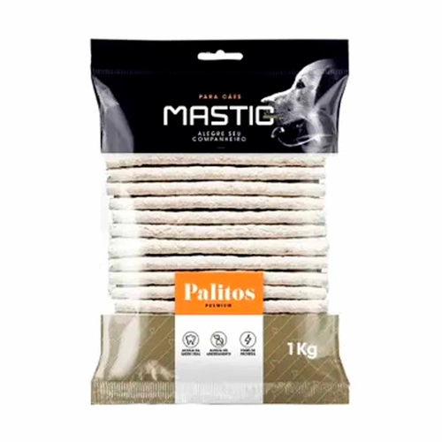 Palito Mastig Rígido sabor Natural para Cães 8mm x5 1kg
