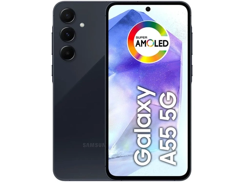 Celular Samsung Galaxy A55, 5G, 128GB, 8GB RAM, Câmera Tripla 50mp, Tela 6.6”, Azul Escuro