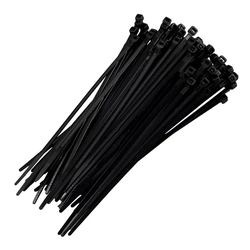 Abraçadeira de Nylon Brasfort, Para Lacre, Preto, 200 x 2,5 mm, 100 Unidades - 8857