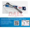 Palheta limpador para brisas vidro diant Bosch Aerofit 14 pol AF14 - Unidade