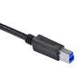 Cabo para Impressora Usb Tipo c para Usb b 3.0 1 Metro Preto - P3ucbp-1