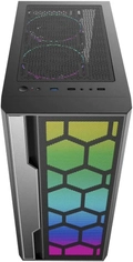 Gabinete K-mex Multiverso Preto Led Rgb Sem Fan - CG02TTRH0010B0X