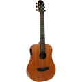 Violao Eletrico Aco Travel Gtg-36seq Natural Satin Giannini