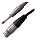 Cabo Xlr X P10 5 Metros Microfone Samurai Roxtone