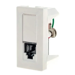 Tomada Telefone Rj11 2fios 1m Branca 615011bc