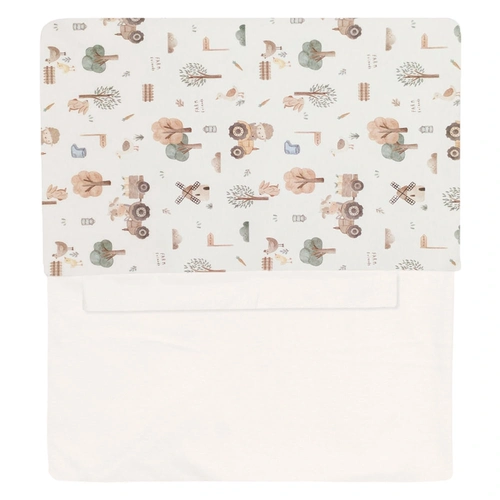 Jogo de Lençol de Berço Suedine Unissex – Fazendinha