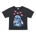 Camiseta Manga Curta Lilo e Stitch Fakini Feminino