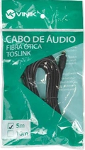 Cabo Óptico de Áudio Toslink 5 Metros Atc-5