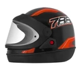 Capacete New Sport Moto Tamanho 58 Preto/laranja- Pro Tork