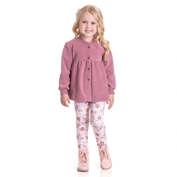 Conjunto Casaco e Legging Cereja Randa Mundu - Feminino