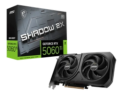 Placa De Video 8GB RTX5060ti Geforce Nvidia Msi Shadow 2x Oc Plus 8GB Gddr7 128 Bits - 912-v536-023
