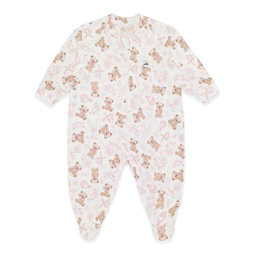 Macacão Manga Longa Estampado com Ziper Suedine Feminino – Ursa Provençal