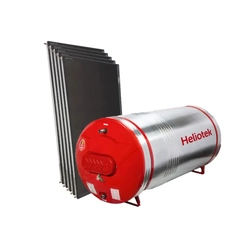 Kit Aquecimento Solar - 1.000 Litros - Baixa Pressão - Reservatório INOX 444 - HELIOTEK