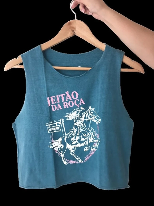 Cropped Stone Regata Jeitão da Roça