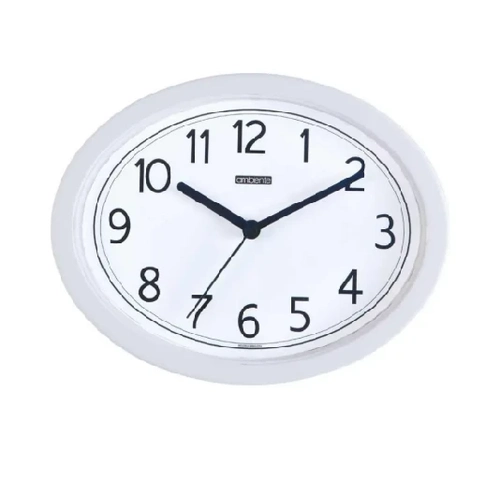 Relógio de Parede Quartz Ambiente 119002 Oval