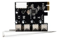 PLACA USB 3.0 PCI-EXPRESS 4 PORTAS KNUP -  KP-T102
