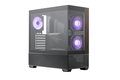 Gabinete Cooler Master Elite 690 Wood Atx Vidro Panoramico 3 Fans Argb Preto    E690-khnn-s00