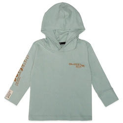 Camiseta Manga Longa com Capuz Bonjour Verde Charpey - Masculina