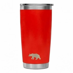 Copo Térmico Tumbler 20 OZ  591ml com tampa -QGK (Vermelho)