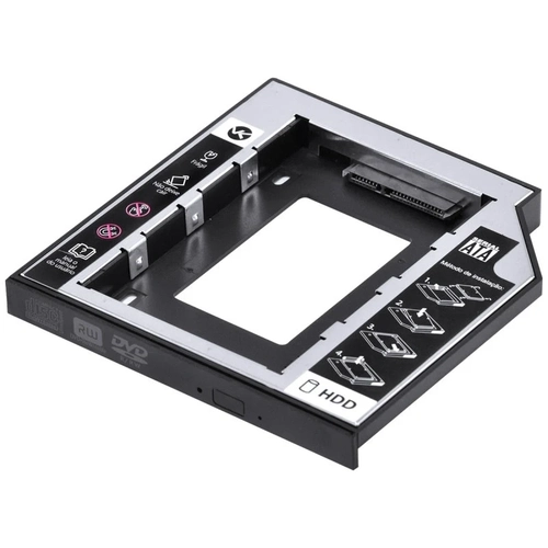 Adaptador Caddy Vinik para Hd Ou Ssd Gaveta Dvd Notebook Sata 12.7mm - Ac-127