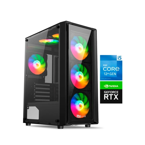PC Gamer Intel Core I5 12400F, RTX 3060, 16GB Ram, SSD M.2 NVMe 512GB, Gabinete Gamer