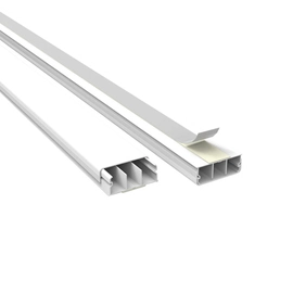 Canaleta Enerbras 40x15x2000 Branca Com Dupla Face Com Divisao