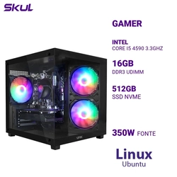 Computador 5000 Core I5 4590 3.3ghz Memória 16gb Ddr3 Ssd 512gb Nvme Fonte 350w  Linux Ubuntu