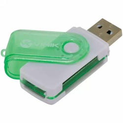 Leitor de Cartão Usb 2.0 Vinik 4 Em 1 - Ul100