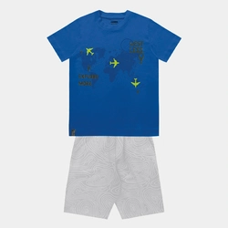 Conjunto Camiseta Manga Curta e Bermuda Rest Less Fakini Masculino