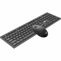 Kit Teclado e Mouse Sem Fio Lecoo Preto - Kw201