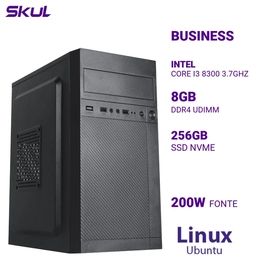 Computador B300 Core I3 8300 3.7ghz Memória 8gb Ddr4 Ssd 256gb Nvme Fonte 200w Linux Ubuntu