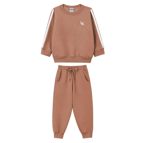 Conjunto Blusão e Calça Moletom Peluciado Lik Kids - Masculino