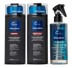 Kit Completo Shampoo Condicionador Spray Truss Frizz Zero