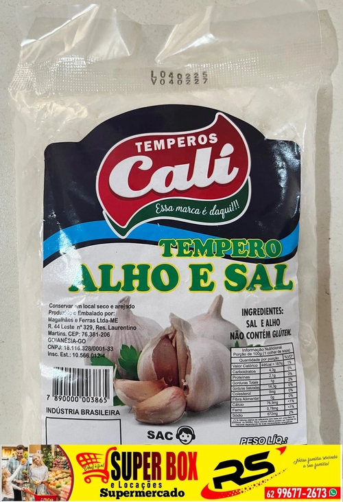 Temperos Cáli Tempero Alho e Sal 500g