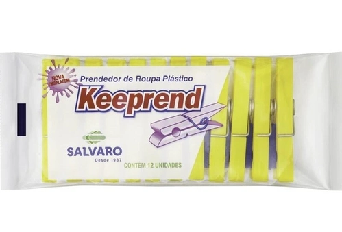 Prendedor De Roupas Plástico Keeprend 12 Unidades