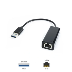 Cabo, Adaptador, USB 3.0/RJ45, ADP-USBLAN1000BK, PlusCable