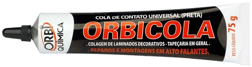 Orbicola Adesivo Contato Orbi Preto 75g