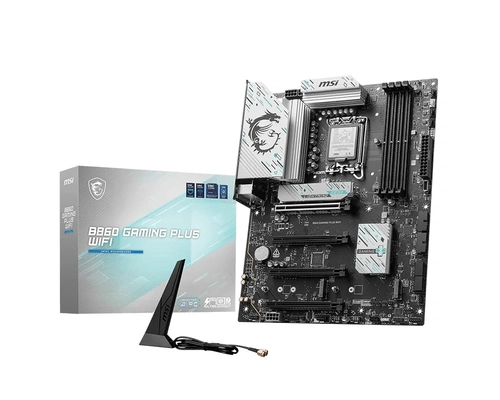 Placa Mãe MSI B860 Gaming Plus WIFI, Intel LGA 1851, ATX, DDR5, Bluetooth, 911-7E41-003