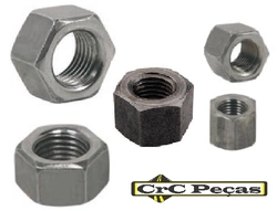 Porca Sextavada 12 MM - Rosca 1.75 MA - Ferro Pólido