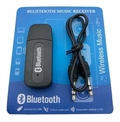 Receptor Áudio Bluetooth Usb P2 Stereo Adaptador Músicas
