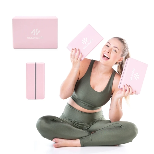 Bloco Tijolo de Pilates Yoga Exercícios Alongamento Fitness 2UN