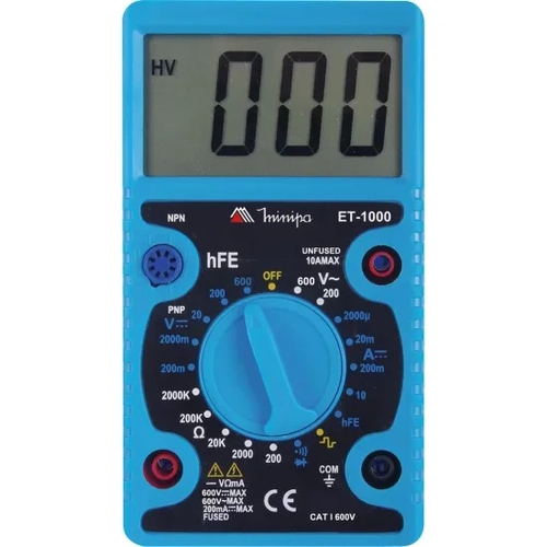 MULTIMETRO DIGITAL MINIPA ET-1000 AZ