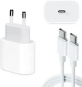 CARREGADOR APPLE MU7V2ZM 35W USB-C + CABO PARA IPHONE 15 - BRANCO