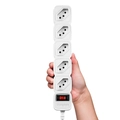 Protetor Eletronico C/ 5 Tomadas Branco Epe 205 + 3 Metros 4824202