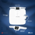 Balança Bioimpedância 55 Análises Corporais Digital e com Bluetooth -  Relaxshop Bio Ultra Branca