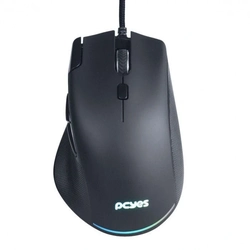 Mouse Gamer Zyron 12800 DPI RGB Black - Pmgzrgb
