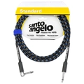 Cabo de Guitarra Angel Tx 0,30 Mm P10/p10 90º 20ft 6,10m Textil