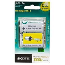 PILHA AA RECARREGAVEL SONY 2100MAH C/ ADAPTADOR C